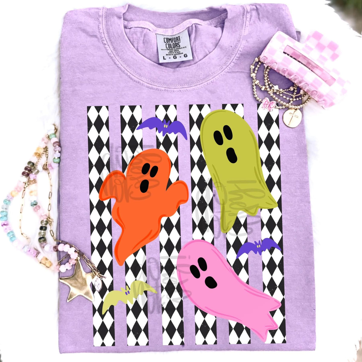 Stripe Preppy Ghost