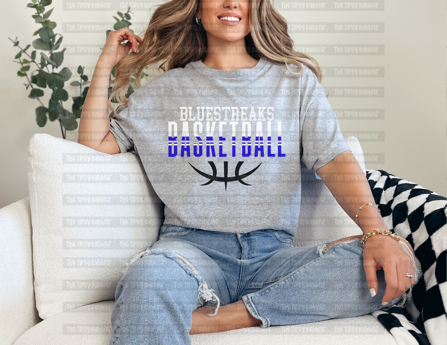 Bluestreak Basketball Grey