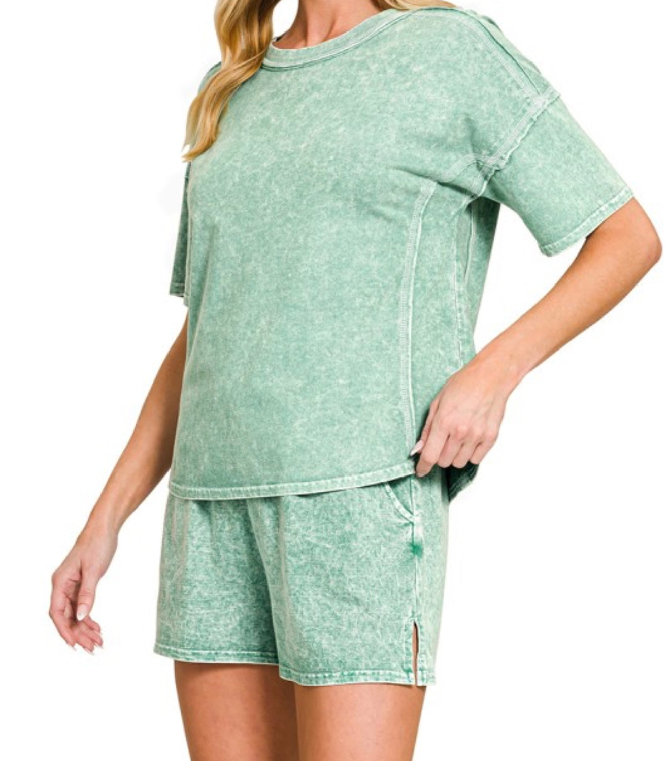 Acid Wash Lounge Set