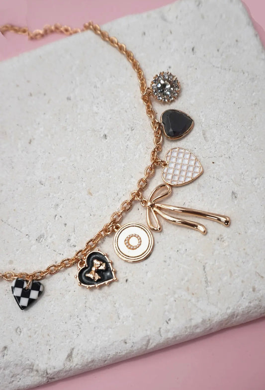 Checkered Charm Necklace