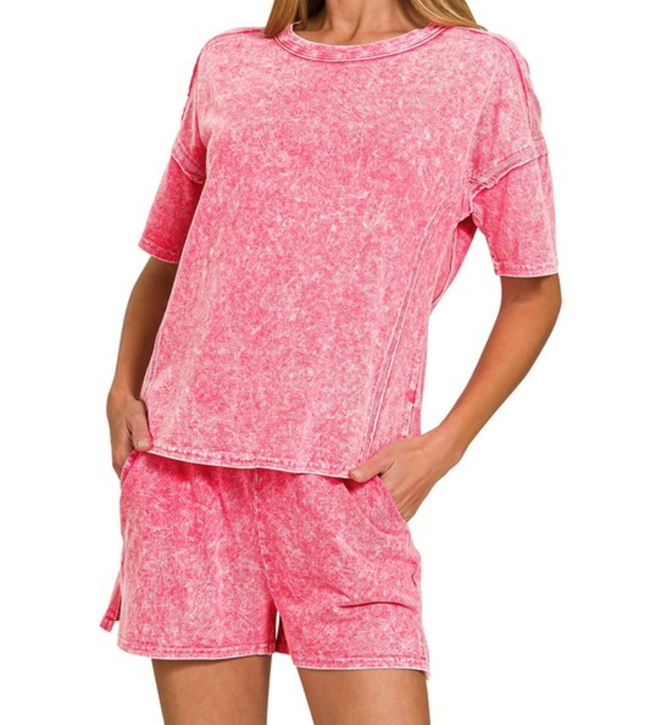 Acid Wash Lounge Set