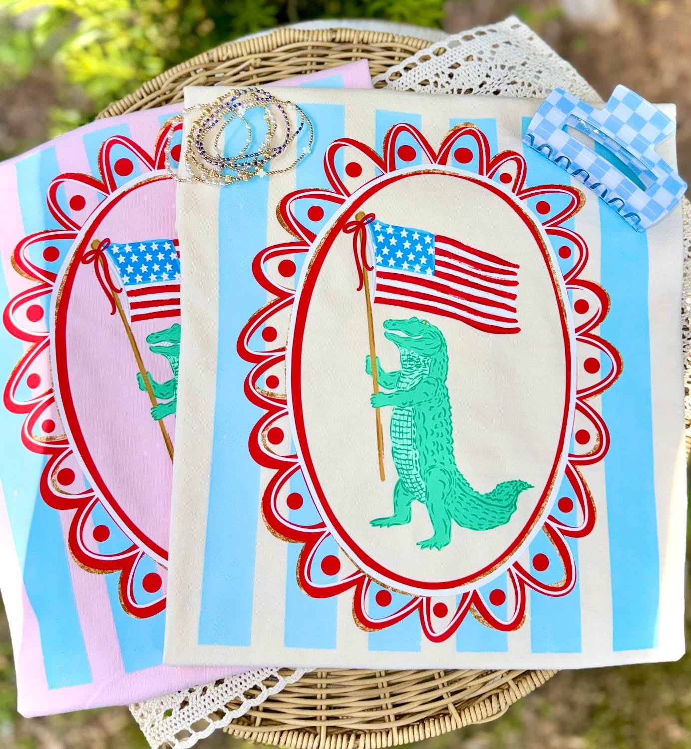 Gator with Flag