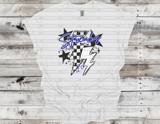 Blue Streak bolt and splatter