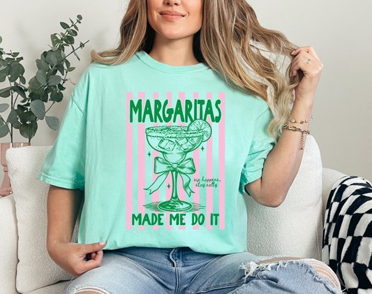Margaritas Made Me Do It light blue